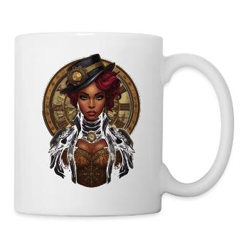 Steam Punk Beautiful Women Steampunk - Mug - white - Right