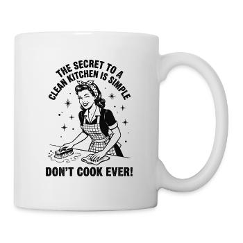 Astuce de nettoyage : Le secret d’une cuisine propre - Mug blanc - blanc - Droite