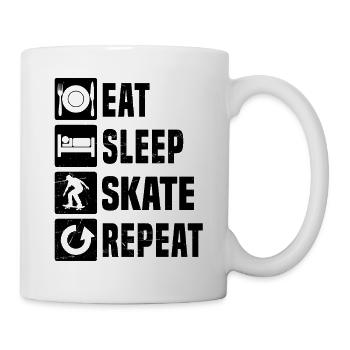 Skateboarding perfect for every skater - Mug - white - Right