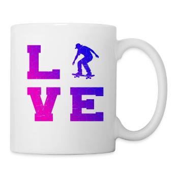 Skateboarding style for every occasion - Mug - white - Right