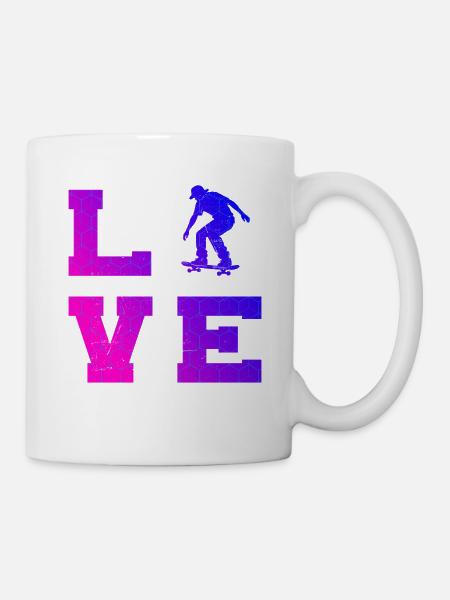 Skateboarding Stil für jeden Anlass - Tasse - Weiß