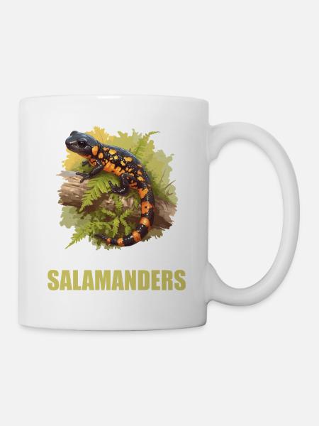 Feuersalamander Salamander - Tasse - Weiß