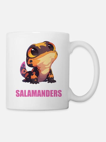 Feuersalamander Salamander - Tasse - Weiß