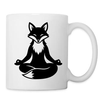 Meditating Fox Zen - Mug - white - Right