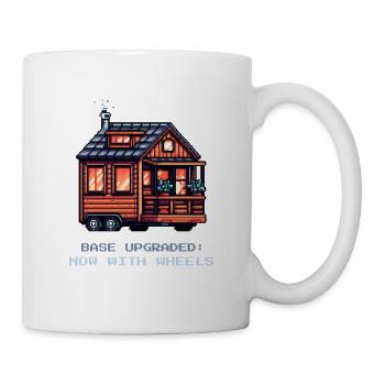Basis-Upgrade auf Rädern | Tiny House - Tasse - Weiß - Rechts