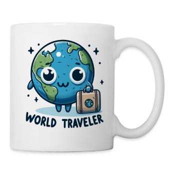 Globe Adventure Cartoon - Mug - white - Right