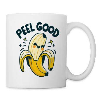 Peel Good Banana Cartoon - Mug - white - Right