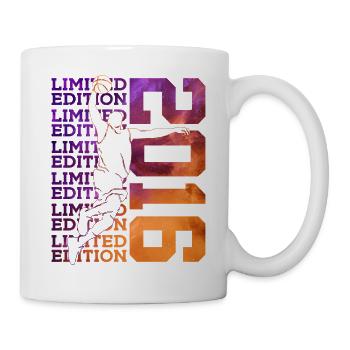 LIMITED EDITION 2016 BASKETBALL 10. GEBURTSTAG - Tasse - Weiß - Rechts