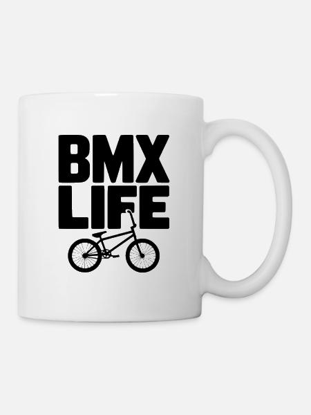 BMX-Leben - Tasse - Weiß
