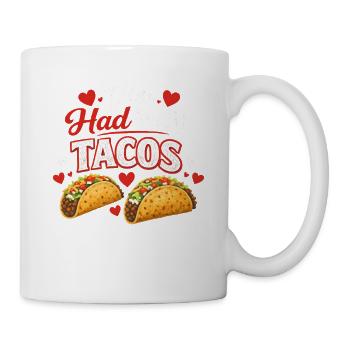 Tu m’as eu chez Tacos Drôle de Nourriture Mexicaine Valentine - Mug blanc - blanc - Droite