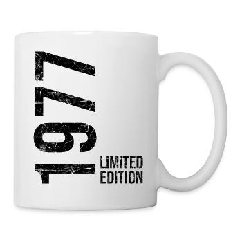 49. Geburtstag Mann Frau 49 Jahre 1977 Geburtstags - Tasse - Weiß - Rechts