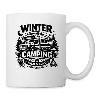 Winter Camping | Wild & Cold | Adventure - Mug - white - Right