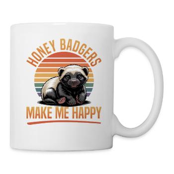 Funny Honey Badger - Mug - white - Right