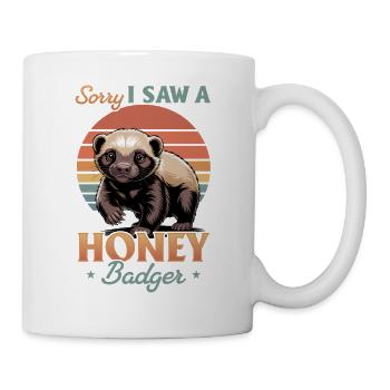 Funny Honey Badger - Tasse - Weiß - Rechts