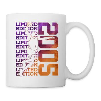 LIMITED EDITION 2005 BASKETBALL 21. GEBURTSTAG - Tasse - Weiß - Rechts