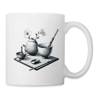 Tea art in a Zen setup - Mug - white - Right
