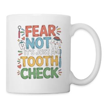 Le dentiste pédiatrique n’a pas peur que ce ne soit qu’une dentisterie - Mug blanc - blanc - Droite