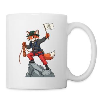 Wandern Berge Trekking Wanderer Outdoor Natur Wald - Tasse - Weiß - Rechts