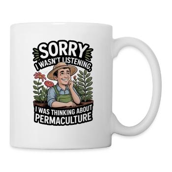 Permaculture philosophy of life for nature lovers - Mug - white - Right