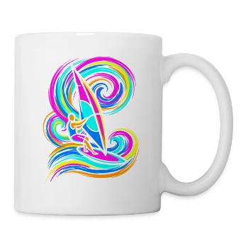 Windsurfing - Tasse - Weiß - Rechts