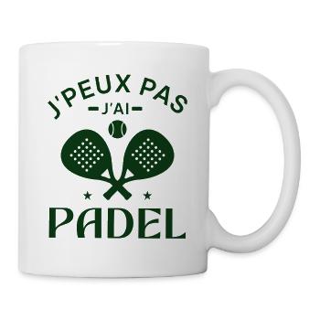 I can't I have padel - Mug - white - Right