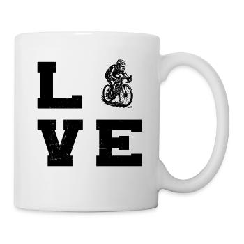 Clean road bike artwork for road bike - Mug - white - Right