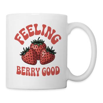Expressions à la fraise Cadeau drôle à la fraise - Mug blanc - blanc - Droite