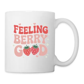 Expressions à la fraise Cadeau drôle à la fraise - Mug blanc - blanc - Droite