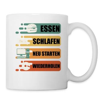Technical Support RESTART FOOD SLEEP - Mug - white - Right