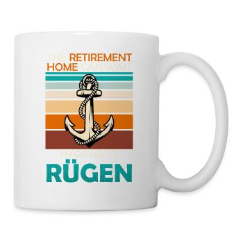 Retraités MAISON DE RETRAITE PEUT ATTENDRE : FERRY POUR RÜGEN - Mug blanc - blanc - Droite