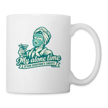 Quality time Self Care Women Relaxed & Fun - Mug - white - Right