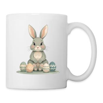 Pastel Bunny Easter Eggs - Mug - white - Right