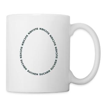 Frohe Ostern - Osterei suchen - Typographie - Tasse - Weiß - Rechts