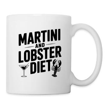 Martini- und Hummerdiät - Tasse - Weiß - Rechts