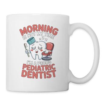 Le matin chez le dentiste pédiatrique n’est pas mon moment en dentisterie - Mug blanc - blanc - Droite
