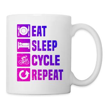 Motif vélo de route pour les vrais passionnés - Mug blanc - blanc - Droite