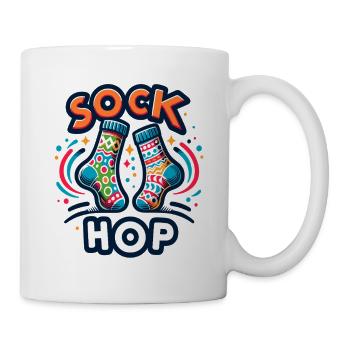 Chaussettes Colorées Sock Hop - Mug blanc - blanc - Droite