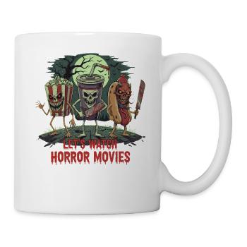 Gruselige Horrorfilm-Fans Halloween-Horrorfilm - Tasse - Weiß - Rechts