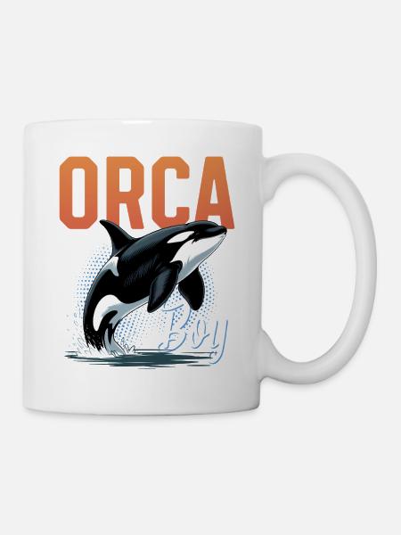 Funny Orca - Tasse - Weiß