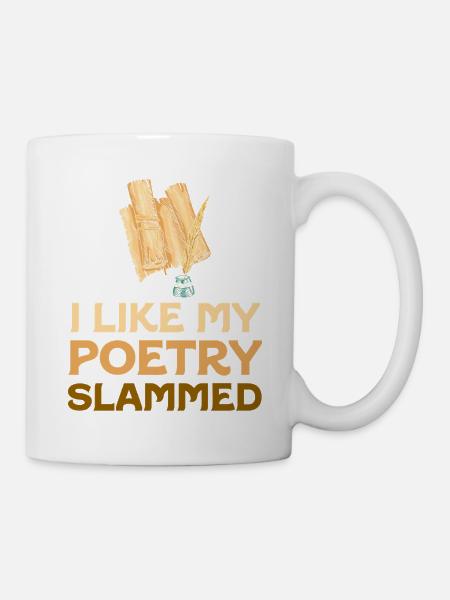 Poetry Slammed - Tasse - Weiß