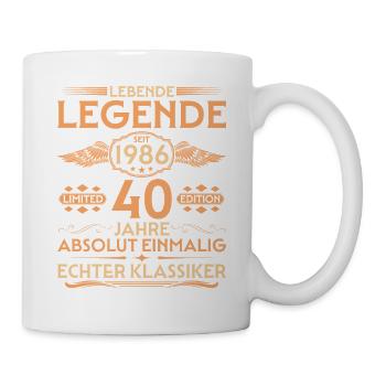 Absolutely unique Born in 1986 40th Birthday - Mug - white - Right