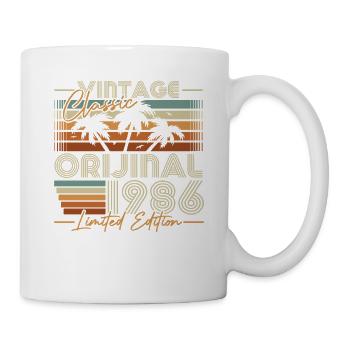 Cadeau d’anniversaire vintage original de 1986 - Mug blanc - blanc - Droite