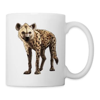 Hyänenblick im Dämmerlicht - Tasse - Weiß - Rechts