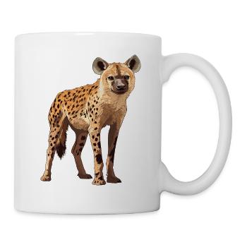 Hyäne - Tasse - Weiß - Rechts