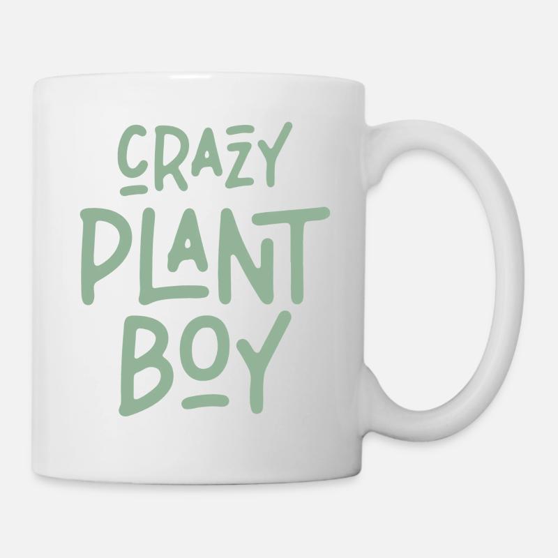 CrazyPlantBoy - Tasse - Weiß