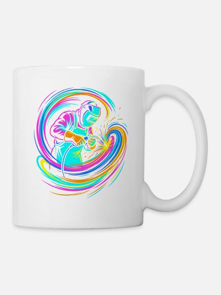 Schweißer - Tasse - Weiß
