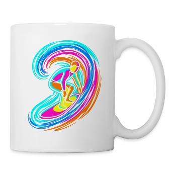 SURFER WAVE - Mug - white - Right