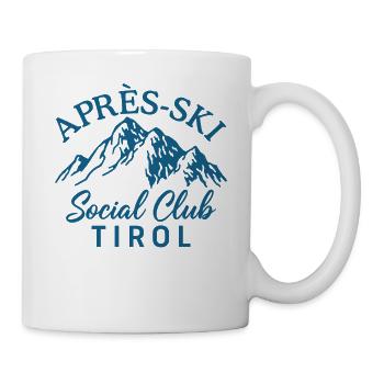 Après Ski Social Club Tirol Skiing Winter Holiday - Mug - white - Right