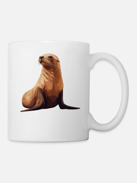 Seelöwen Seelöwe - Tasse - Weiß