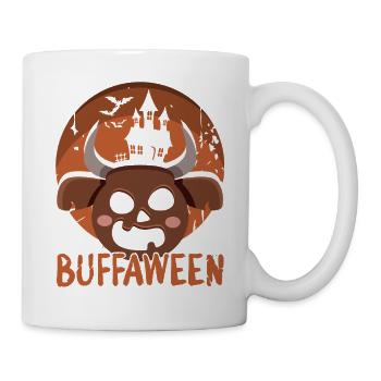 Safari Afrique Serengeti Faune Halloween Buffle - Mug blanc - blanc - Droite